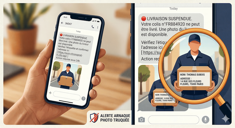 Le faux SMS de colis avec photo, l'arnaque ultra-réaliste qui piège tout le monde